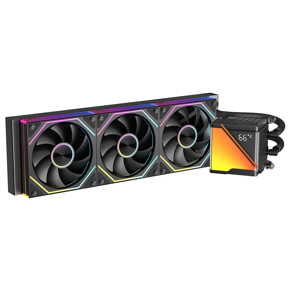 Jungle Leopard Stellar Realm-RS CPU Aio Wasserkühlung 360mm mit Temperatur display