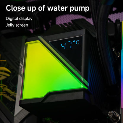Jungle Leopard Stellar Realm-RS CPU Aio Wasserkühlung 360mm mit Temperatur display