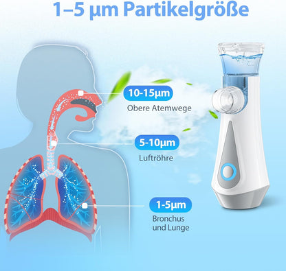 JOSSIS Inhalationsgerät, Ultra Leise für Erwachsene, Kinder