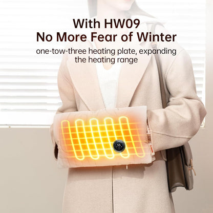 JISULIFE Handwärmer Wiederaufladbar, 10000 mAh Faltbare Handwärmertasche mit Power Bank