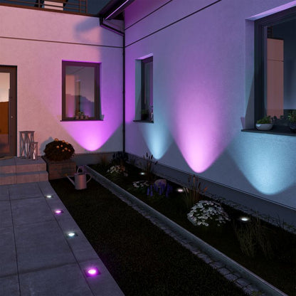 SSC-LUXon JUAVI Lampe de jardin IP67, noir, noir, barre d'éclairage, porte-jardin