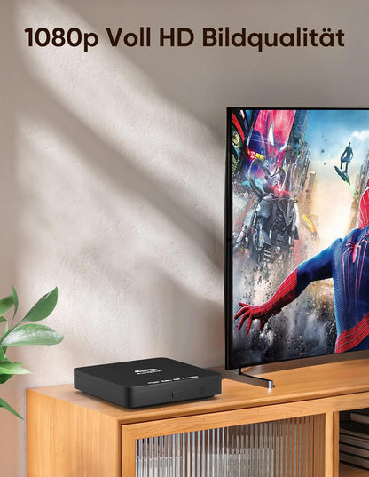 JRIHZ Blu Ray Player 1080P Full HD Region B/2 Blu-ray & All Region,Dolby Digital