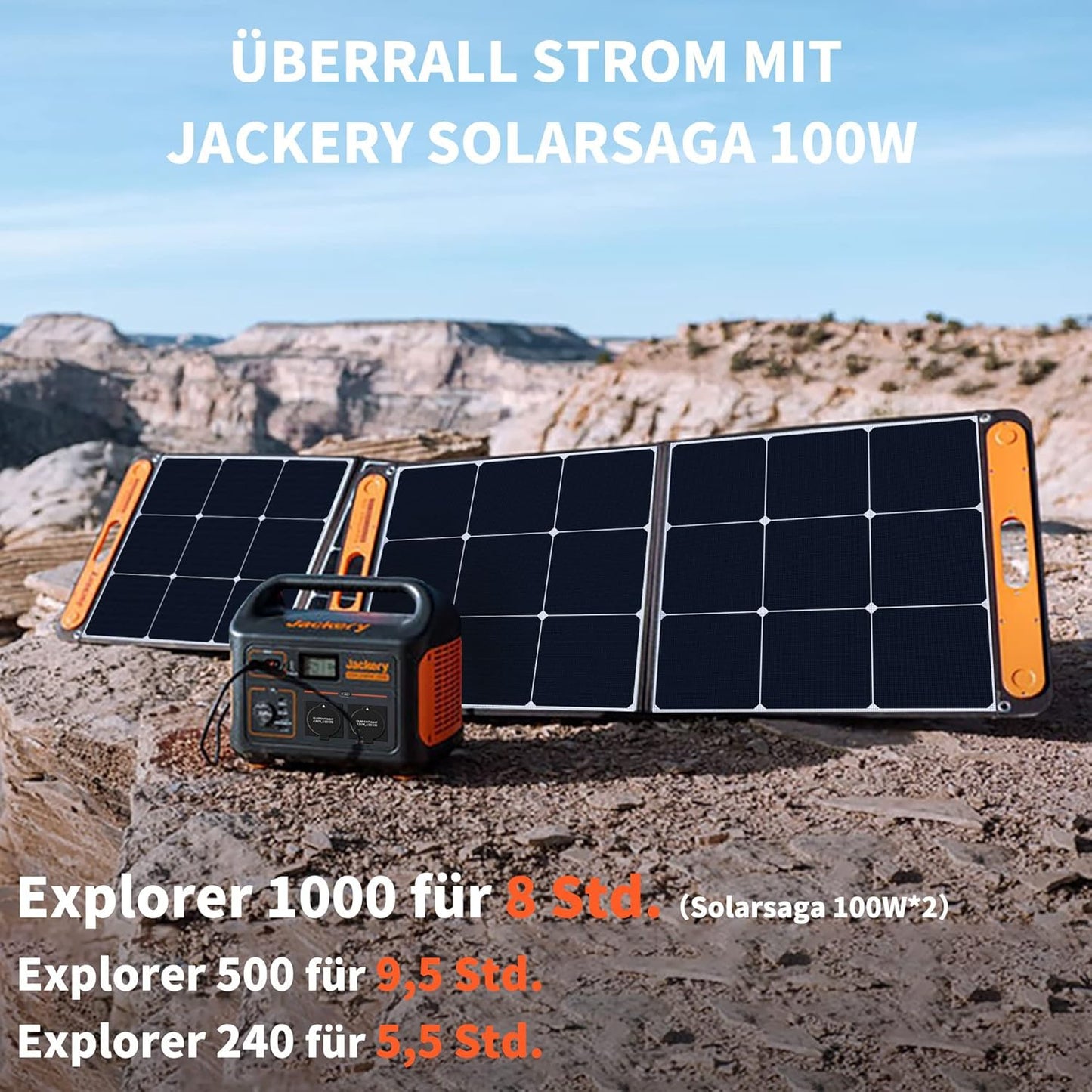 Panneau solaire Jackery Faltbares SolarSaga 100