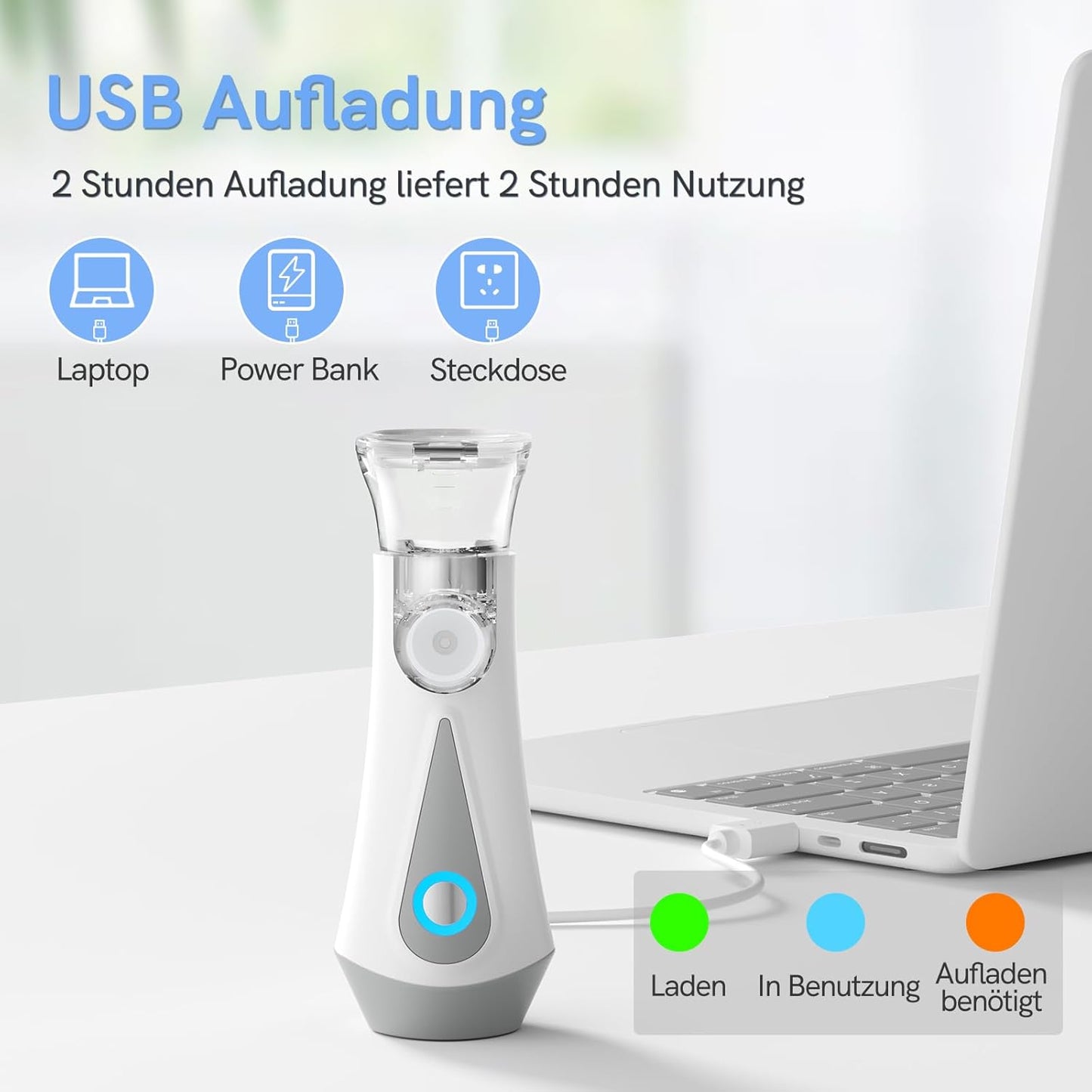 JOSSIS Inhalationsgerät, Ultra Leise für Erwachsene, Kinder