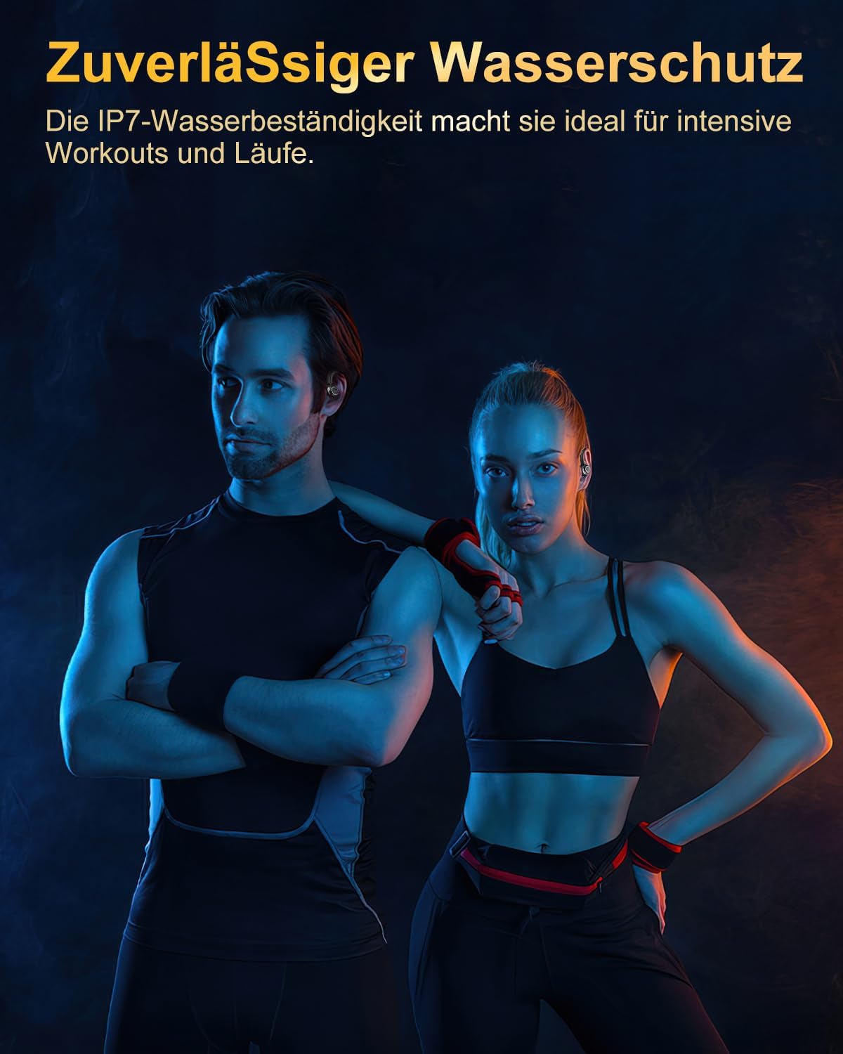 Jesebang Bluetooth Kopfhörer Sport 5.3 mit HD Mic, Herausragender Sound, 40 Std Spielzeit