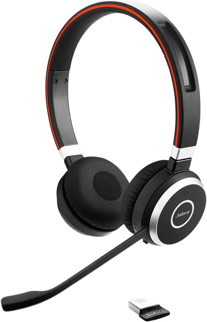 Jabra Evolve 65 SE Schnurloses Stereo-Headset-Bluetooth-Headset mit Mikrofon Schwarz