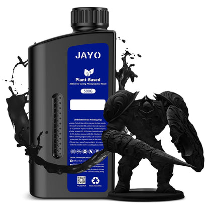 JAYO Flanzenbasiertes 3D-Druckerharz Noir 500 g avec un grain extrêmement faible, 405 nm UV Rapid 3D-Drucker