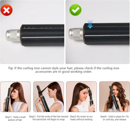 Journeyside 5-in-1 Airstyler Set,1000W Multi-Warmluftbürste set für Alle Haartypen