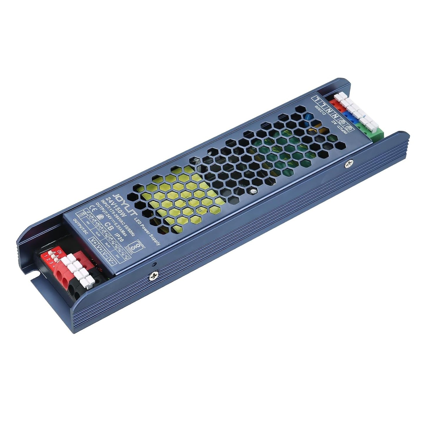 JOYLIT Professionelle LED Trafo 24V 150W 175-264V AC auf DC 24 Volt 6.25A Netzteil
