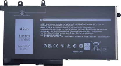 Batterie d'ordinateur portable K KYUER 42Wh 3DDDG pour Dell Latitude 5280 5288....