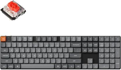 Keychron K5 Max Ultraflache kabellose mechanische Tastatur, QMK/VIA programmierbar, 3-Modus
