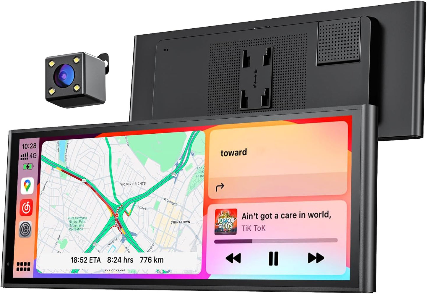 Krunia RC06 9,26" Drahtloses Tragbares CarPlay Display für Apple CarPlay & Android Auto,