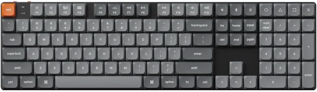 Keychron K5 Max Ultraflache kabellose mechanische Tastatur, QMK/VIA programmierbar, 3-Modus