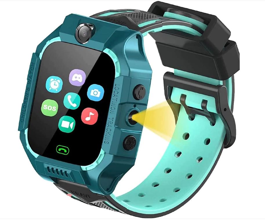 Kinder-Smart watch mit Kamera, Armband, wasserdicht, für Kinder, Smartwatch, SOS, Anruf, Touchscreen, Katze, Sprache für Kinder, Geschenk zum Lernen, Spielzeug