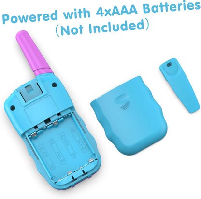 Kearui T-388 Walkie Talkies  3-12 Jahre  8 Kanal Funkgerät mit VOX Funktion LED-Taschenlampe  (Blau-Violett)