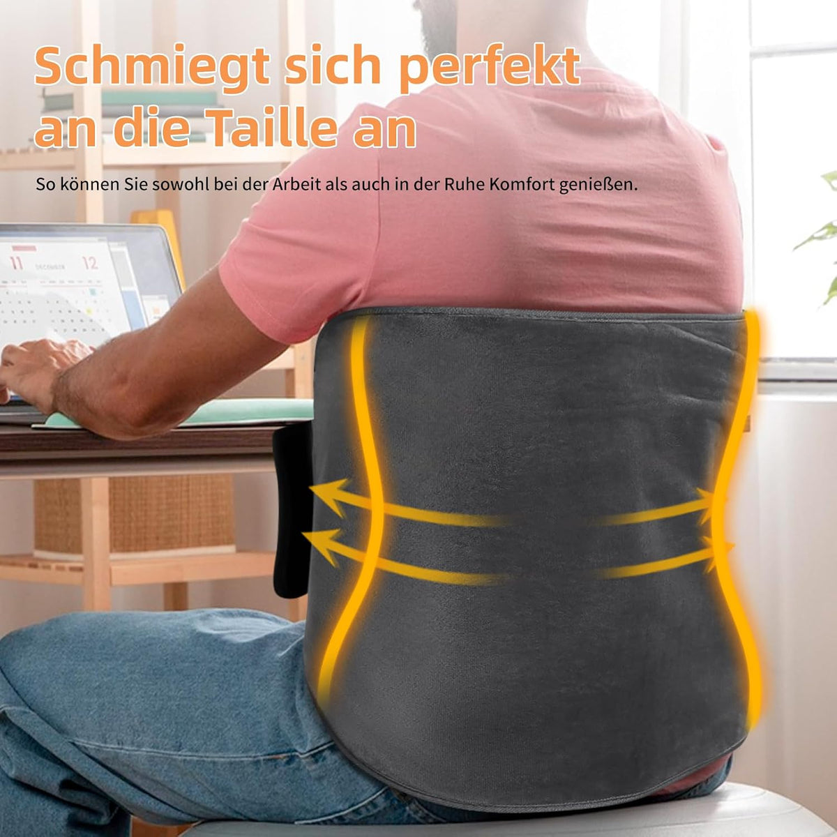 KDTI Heizkissen mit Abschaltautomatik, Allround Heizgürtel Elektrische Wärmekissen 6 Temp.