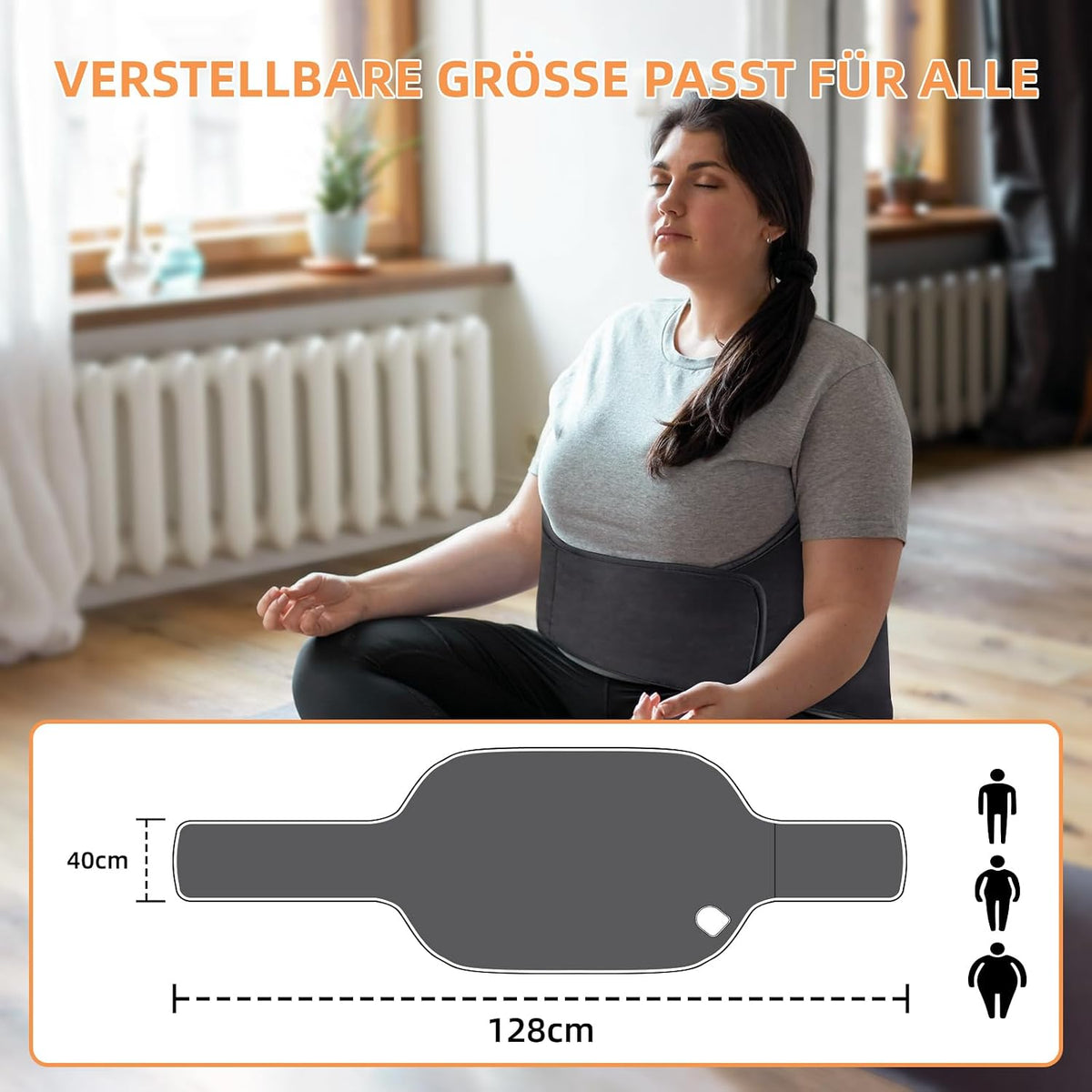 KDTI Heizkissen mit Abschaltautomatik, Allround Heizgürtel Elektrische Wärmekissen 6 Temp.