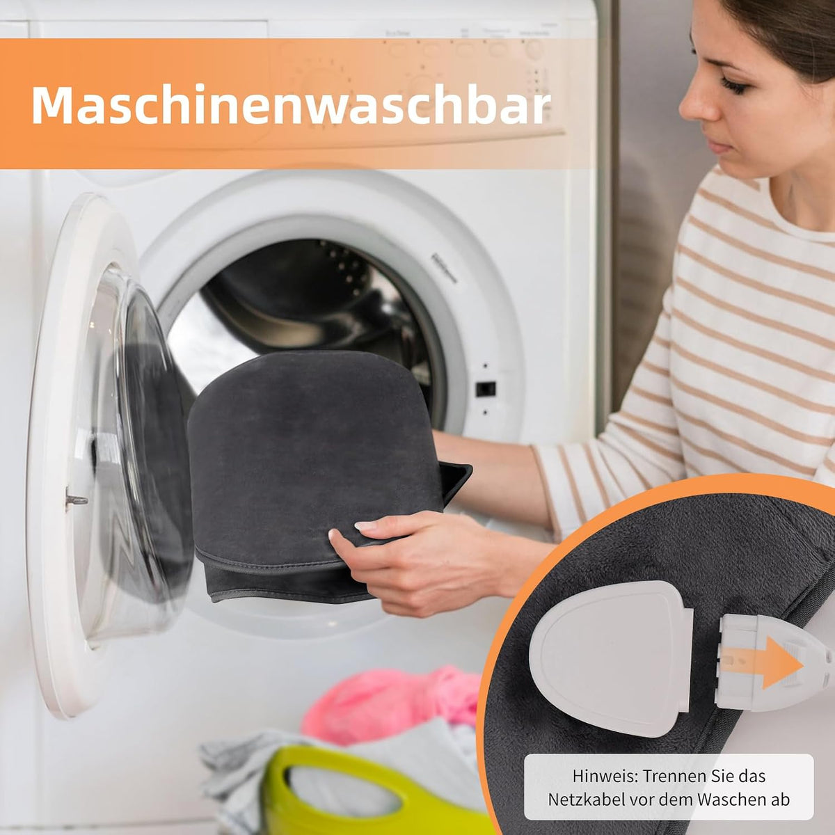 KDTI Heizkissen mit Abschaltautomatik, Allround Heizgürtel Elektrische Wärmekissen 6 Temp.