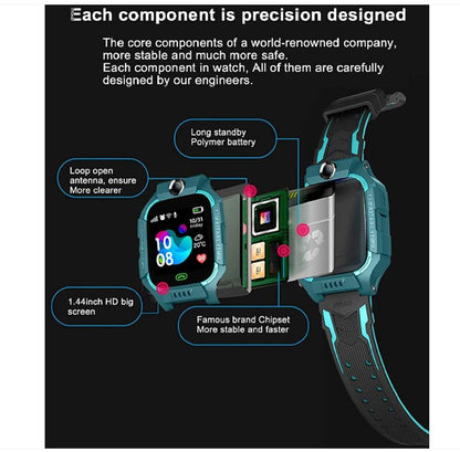 Kinder-Smart watch mit Kamera, Armband, wasserdicht, für Kinder, Smartwatch, SOS, Anruf, Touchscreen, Katze, Sprache für Kinder, Geschenk zum Lernen, Spielzeug