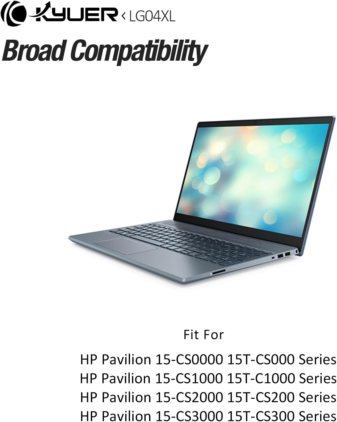 K KYUER 68Wh LG04XL HSTNN-IB8S L32535-1C1 L32654-005 Laptop Akku für HP Pavilion