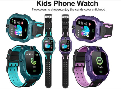 Kinder-Smart watch mit Kamera, Armband, wasserdicht, für Kinder, Smartwatch, SOS, Anruf, Touchscreen, Katze, Sprache für Kinder, Geschenk zum Lernen, Spielzeug
