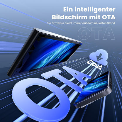 Krunia RC06 9,26" Drahtloses Tragbares CarPlay Display für Apple CarPlay & Android Auto,