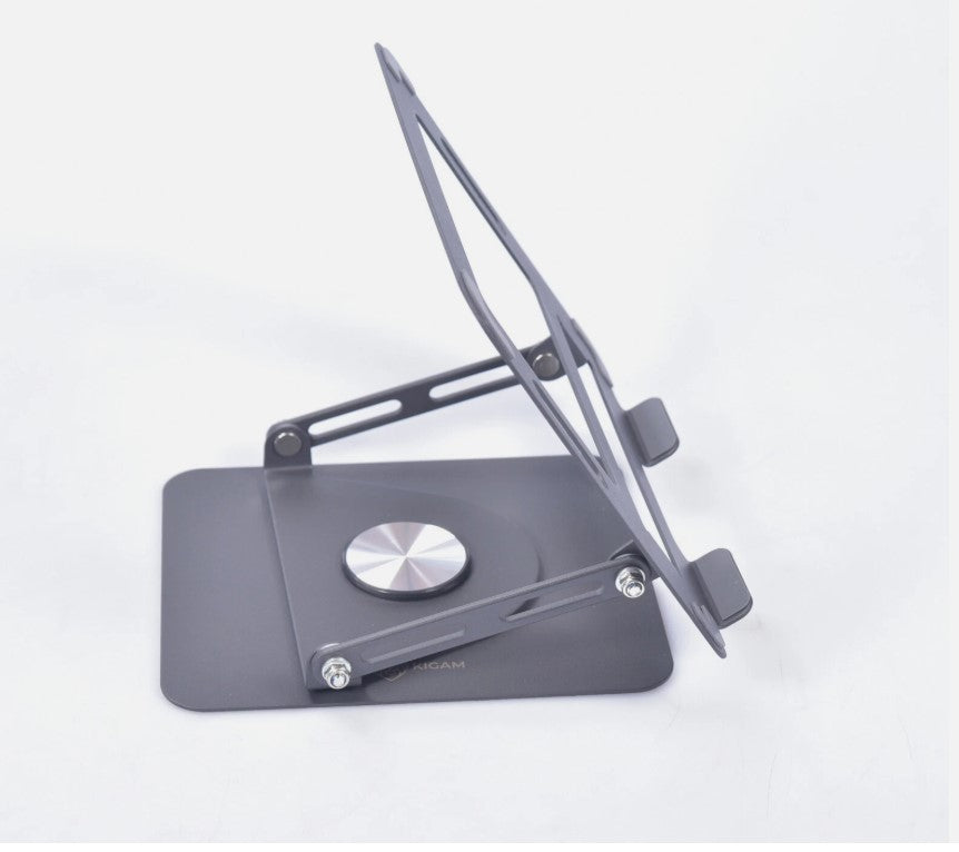 Laptopständer für Schreibtisch [360 Grad Drehbar] Höhenverstellbar (MacBook Pro/Air Laptops) schwarz