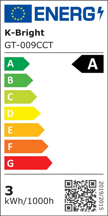 K-Bright 2 Stück LED Dimmbare Akku Tischlampe Kabellose 3000K/4000K/6000K Sandgrau