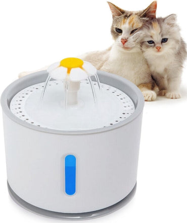 Trinkbrunnen 2.4L  Haustier Automatisch Wasserspender für Katzen Hunde mit Filter
