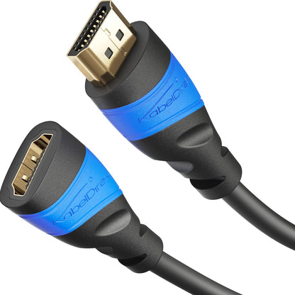2 X KabelDirekt – 4K HDMI Verlängerung,7,5m,High Speed HDMI mit Ethernet,2 Stück