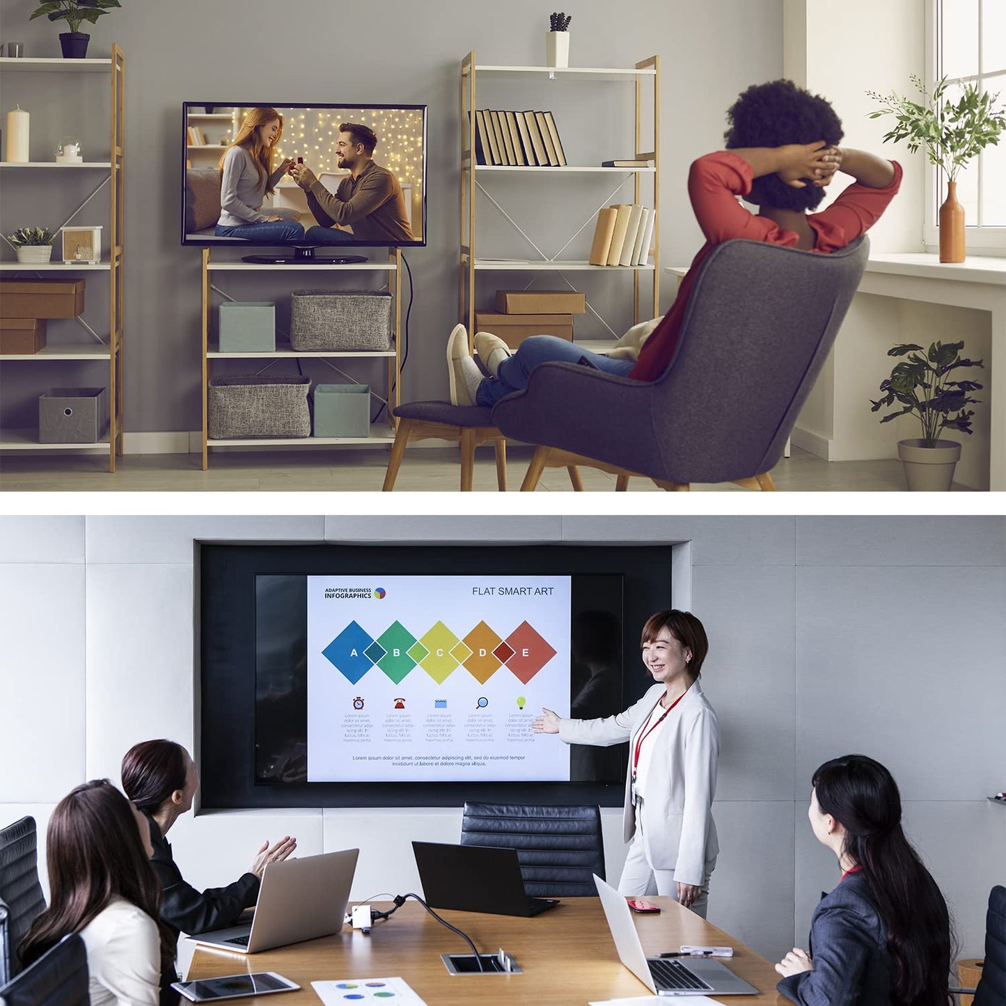 2 X KabelDirekt – 4K HDMI Verlängerung,7,5m,High Speed HDMI mit Ethernet,2 Stück