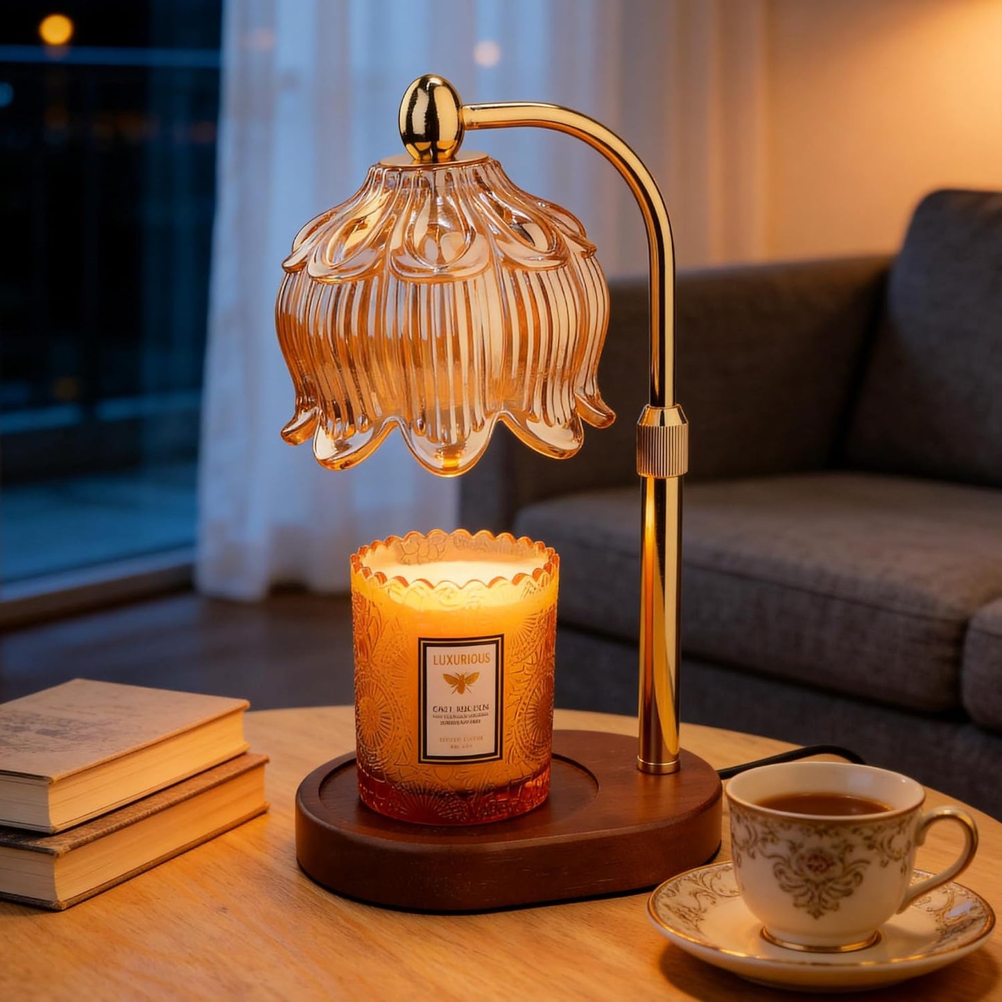 Kerzenwärmer Lampe mit Timer & Dimmer Elektrischer Wachsschmelzer