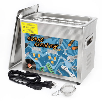 KECOOLKE 3L Ultraschallreiniger 120W Leistung 150W Heizung Zeiteinstellung Edelstahl
