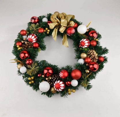 Weihnachtskugeln, Weihnachtsdekorationsset, Rot und Weiß, 68 Stück, in 10 Farben,