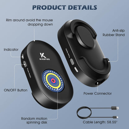 KissYee Maus-Mover-Gerät, Maus-Jiggler, nicht erkennbar, automatisch, mit Ein-/Aus-Schalter und USB-Anschluss,