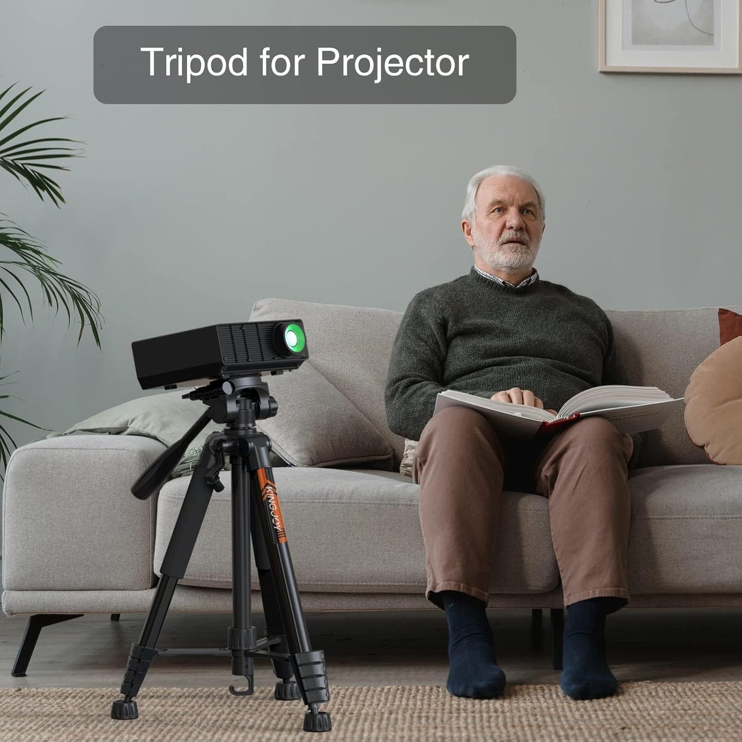 KINGJOY Kamera Stativ 185cm mit Bluetooth Fernbedienung Handyhalterung