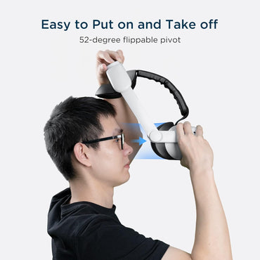 KIWI Design Enhanced Elite Strap, stirnband für Quest 2 mit Batterieband, 4-in-1 Quest 2 Kopfbandzubehör (Batterie nicht im Lieferumfang enthalten)