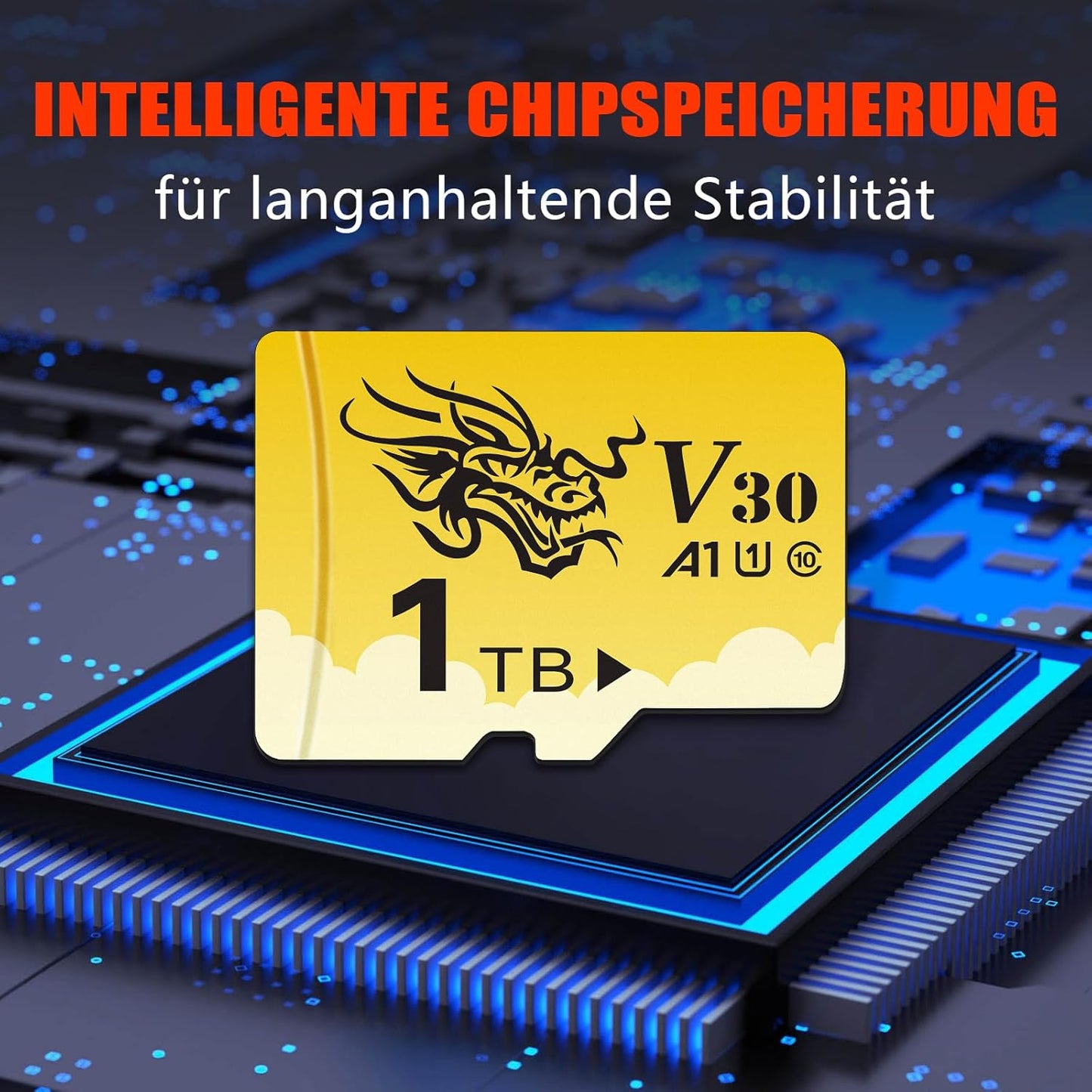 KIKNIN Carte Micro SD 1 To Carte mémoire Mini SD 1 To UHS-I, Classe 10, U1, A1Entwickelt