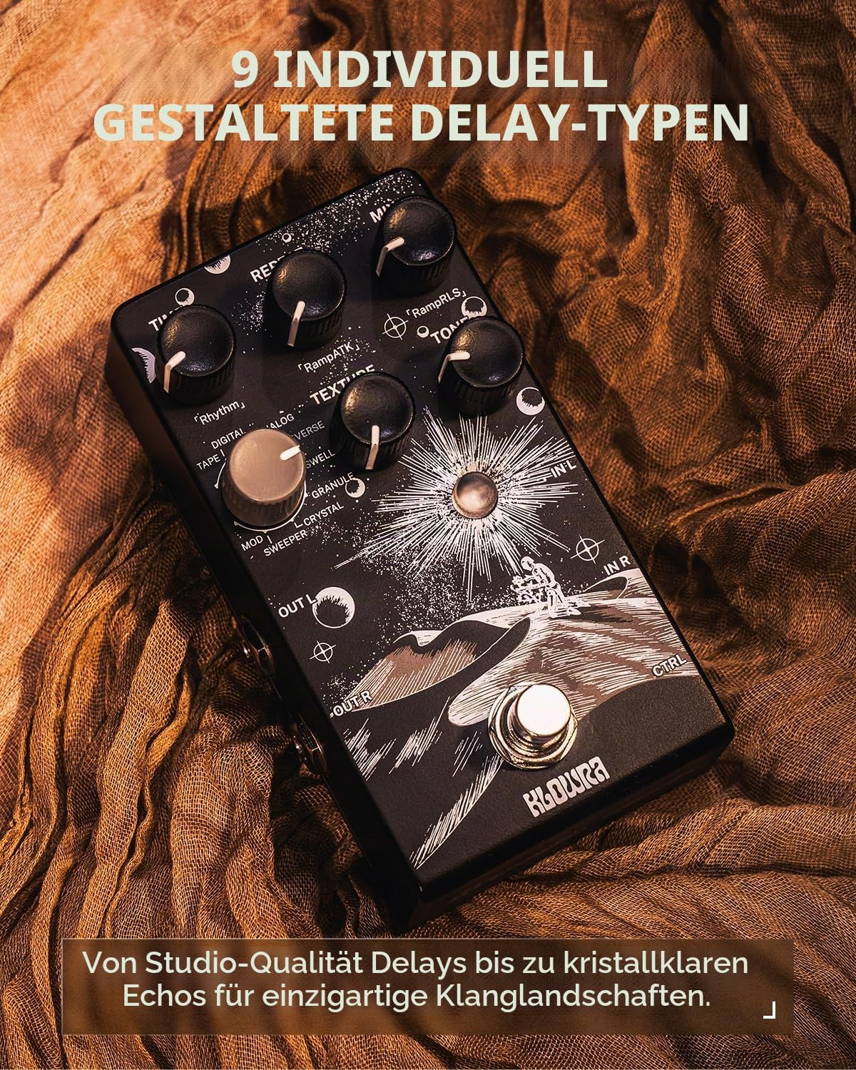 Klowra Effektgerät Everlast Delay Pedal