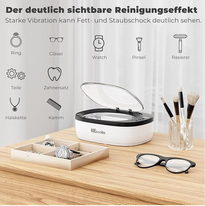 KECOOLKE Ultraschallreinigungsgerät Ultraschallreiniger Sonic Cleaner mit digitalem Timer