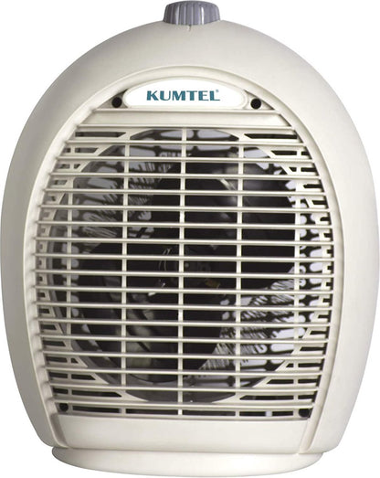 KUMTEL Heizlüfter 2000 W mit drei Leistungsstufen Turbo-Heizlüfter,Kaltstufe, beige