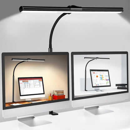 Kimimara Schreibtischlampe LED Dimmbar Klemmleuchte 5 Farb 5 Helligkeitsstufen