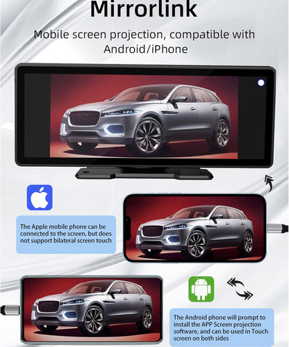 Kmutzy Autoradio Touchscreen mit Apple CarPlay und Android Auto, 9-Zoll-HD-Monitor
