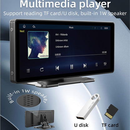 Kmutzy Autoradio Touchscreen mit Apple CarPlay und Android Auto, 9-Zoll-HD-Monitor