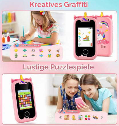 Kinder Handy  Spielzeug Smartphone Kinder Telefon Spielzeug Rosa