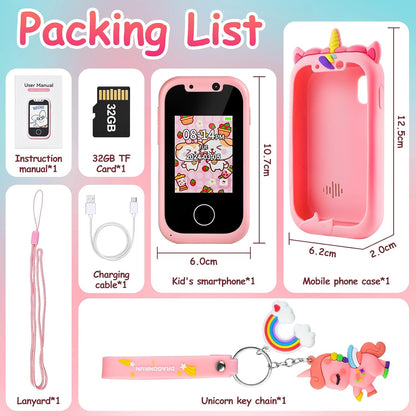 Kinder Handy  Spielzeug Smartphone Kinder Telefon Spielzeug Rosa