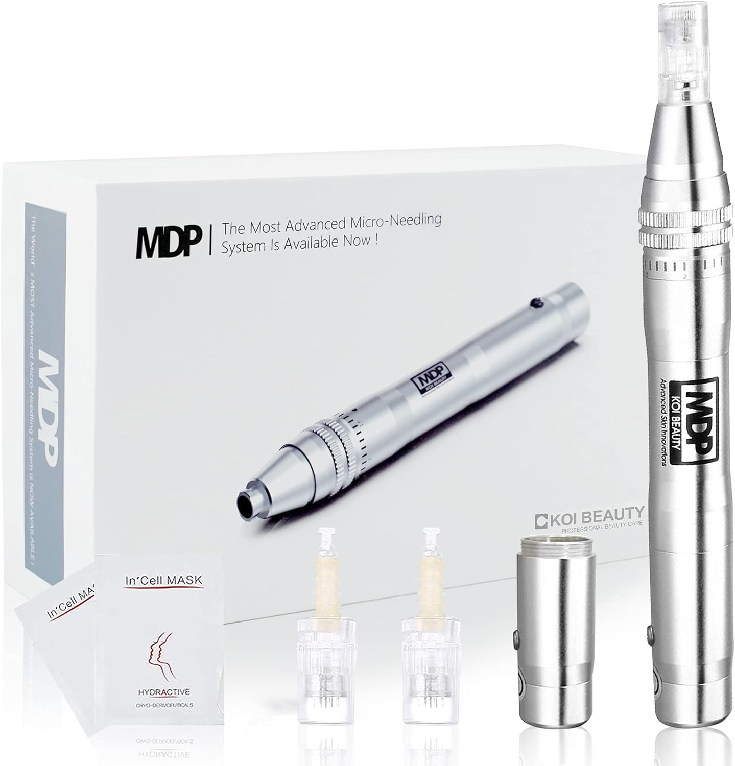 Koi Beauty Elektrischer Derma-Pen,  Microneedling Pen, professioneller Stift, 0,25–2,5 mm