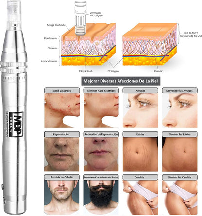Koi Beauty Elektrischer Derma-Pen,  Microneedling Pen, professioneller Stift, 0,25–2,5 mm