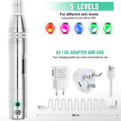 Koi Beauty Elektrischer Derma-Pen,  Microneedling Pen, professioneller Stift, 0,25–2,5 mm
