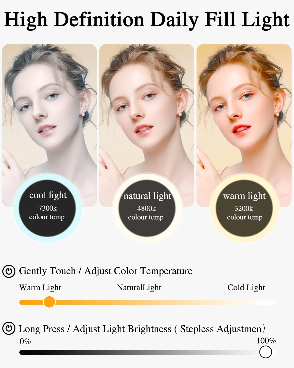 Kosmetiktasche mit LED Spiegel groß Aufbewahrungsbox Organizer Kosmetik Reise Beauty Bag Schwarz